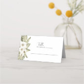 Witte Orchidee Tafel Plaats Kaarten Plaatskaartje (Voorkant)