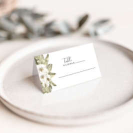 Witte Orchidee Tafel Plaats Kaarten Plaatskaartje