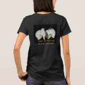 Witte orchidee, tropische witte bloemen t-shirt (Achterkant)