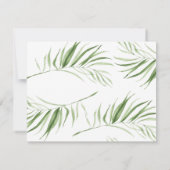 witte orchidee | Trouwantwoordkaart RSVP (Achterkant)