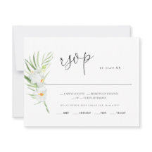 witte orchidee | Trouwantwoordkaart RSVP