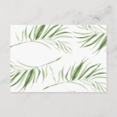 witte orchidee | Vrijgezellenfeest Recept Kaart (Achterkant)