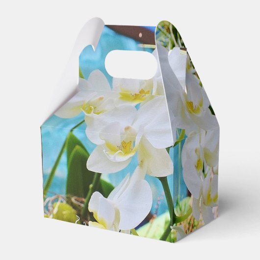 Witte Orchideeën  Bedankdoosjes (Voorkant Zijde)