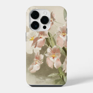 Witte Orchideeën Bloem Vintage Oude Illustratie iPhone 14 Plus Hoesje