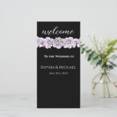 witte orchideeën-bruiloft ringen-bruiloft programm (Staand voorkant)