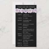 witte orchideeën-bruiloft ringen-bruiloft programm (Achterkant)