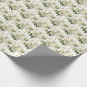 Witte orchideeën cadeaupapier (Hoek)