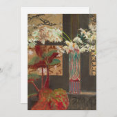 Witte orchideeën en een pioen | Leon Wyczółkowski (Voorkant / Achterkant)