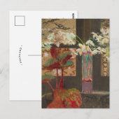 Witte orchideeën en een pioen | Leon Wyczółkowski Briefkaart (Voorkant / Achterkant)