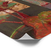 Witte orchideeën en een pioen | Leon Wyczółkowski Poster (Hoek)