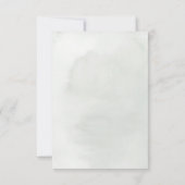 Witte Orchideeën en Koning Protea Bruiloft RSVP (Achterkant)