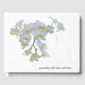 Witte Orchideeën Guestbook Gastenboek (Voorkant)