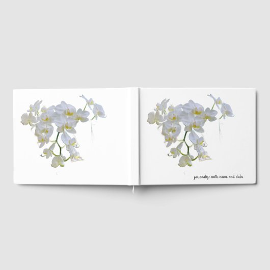 Witte Orchideeën Guestbook Gastenboek (Volledig)
