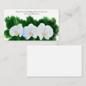 witte orchideeën informatiekaartje (Voorkant / Achterkant)