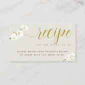 Witte Orchideeën Modern Vrijgezellenfeest Bring Re Informatiekaartje (Voorkant)