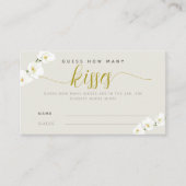 Witte orchideeën moderne chique hoeveel kussen spe plaatskaartje (Voorkant)