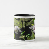 Witte orchideeën mok (Midden)