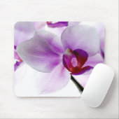 Witte orchideeën muismat (Met muis)