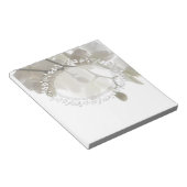 Witte orchideeën notitieblok (Schuin)