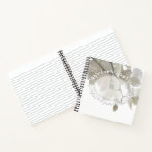 Witte orchideeën notitieboek (Binnen)