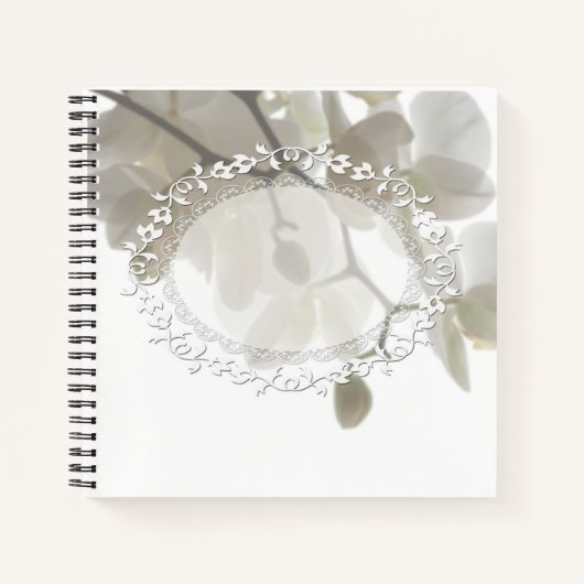 Witte orchideeën notitieboek (Voorkant)
