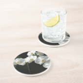 Witte Orchideeën Onderzetter (Zijkant)