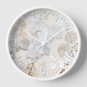 Witte orchideeën op een lichte crème