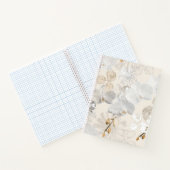 Witte orchideeën op een lichte crème notitieboek (Binnen)