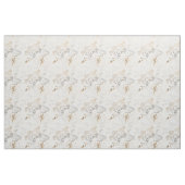 Witte orchideeën op een lichte crème stof (Yard (91,4 cm))