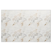 Witte orchideeën op een lichte crème stof (Fat Quarter)
