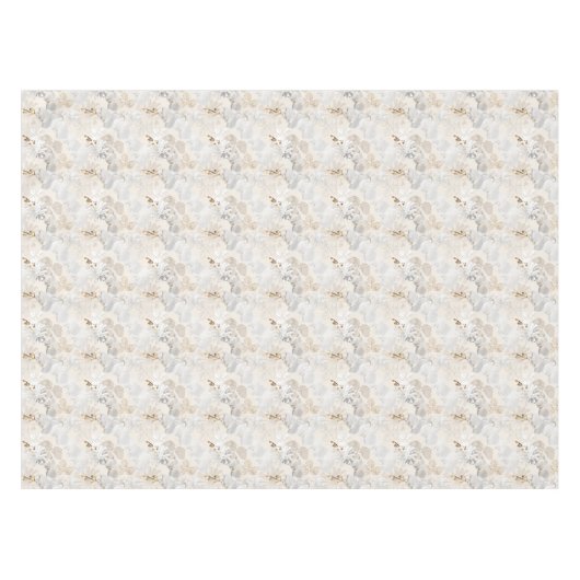 Witte orchideeën op een lichte crème  tafelkleed (Voorkant (Horizontaal))