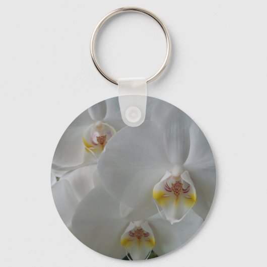 Witte orchideeën op een sleutelhanger verbranden (Voorkant)