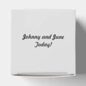 Witte Orchideeën op persoonlijke fornuizen Bedankdoosjes (Bovenkant)