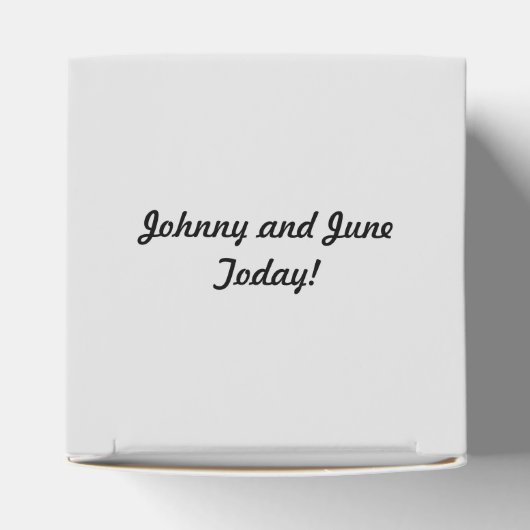 Witte Orchideeën op persoonlijke fornuizen Bedankdoosjes (Bovenkant)