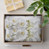 Witte Orchideeën Patroon Tissuepapier (Geschenk)