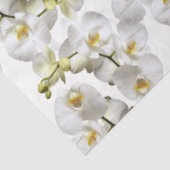 Witte Orchideeën Patroon Tissuepapier (Detail)