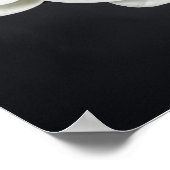 Witte orchideeën poster (Hoek)