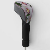 Witte orchideeën prachtige tropische bloemen golfheadcover (Schuin)