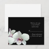 witte orchideeën rsvp (Voorkant / Achterkant)