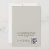 Witte Orchideeën Sage Tropische Bruiloft met QR-co Kaart (Achterkant)