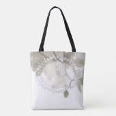 Witte orchideeën tote bag (Achterkant)