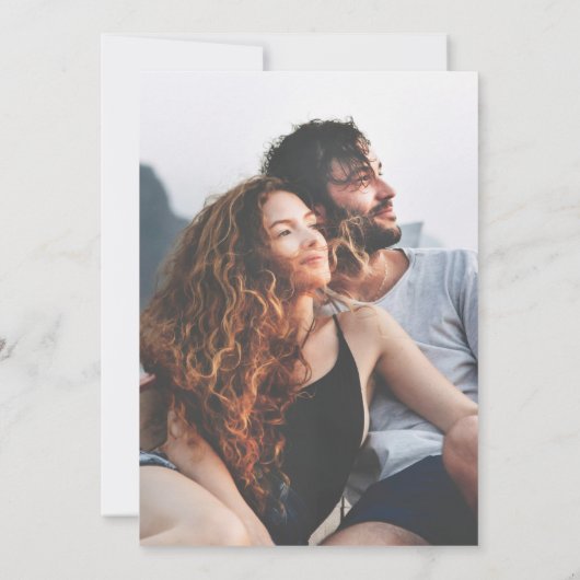 Witte Orchideeën Tropisch Paradijs Datum in Agenda Save The Date (Achterkant)