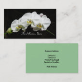 Witte Orchideeën Visitekaartje (Voorkant / Achterkant)