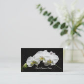 Witte Orchideeën Visitekaartje (Staand voorkant)
