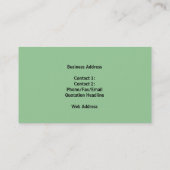 Witte Orchideeën Visitekaartje (Achterkant)