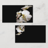 Witte Orchideeën visitekaartje Custom Dubbelzijdig (Voorkant / Achterkant)