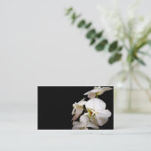 Witte Orchideeën visitekaartje Custom Dubbelzijdig (Staand voorkant)