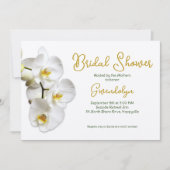 Witte Orchideeën Vrijgezellenfeest Kaart (Voorkant)