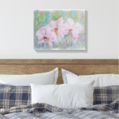 WITTE ORCHIDEN MET GEWRAPPEERDE KANVAS-BETALING CANVAS AFDRUK (Insitu (Slaapkamer))