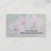 WITTE ORCHIDEN  VISITEKAARTJES (Voorkant)